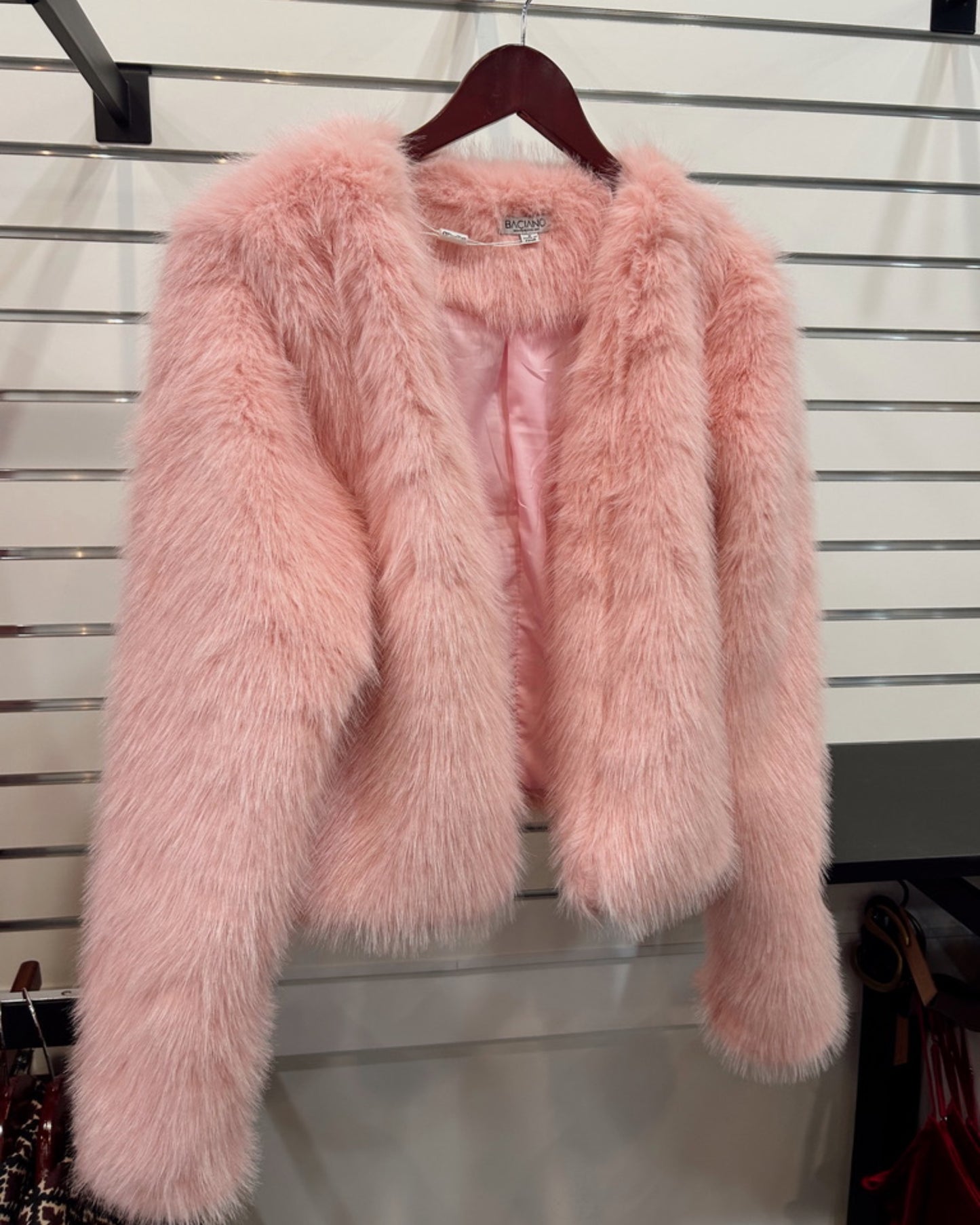 Baciano Sakura Pink Fur Coat