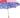 il Marchesato Pink Umbrella with Hand-Painted Jeweled Handle