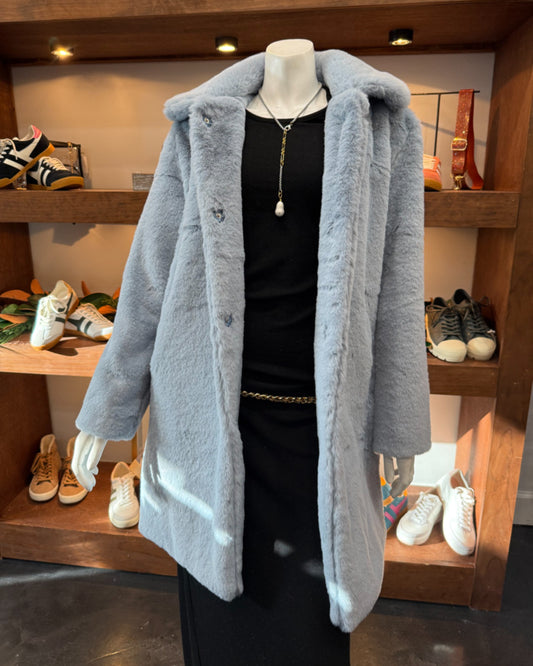 Baciano Cloud Collar Fur Coat