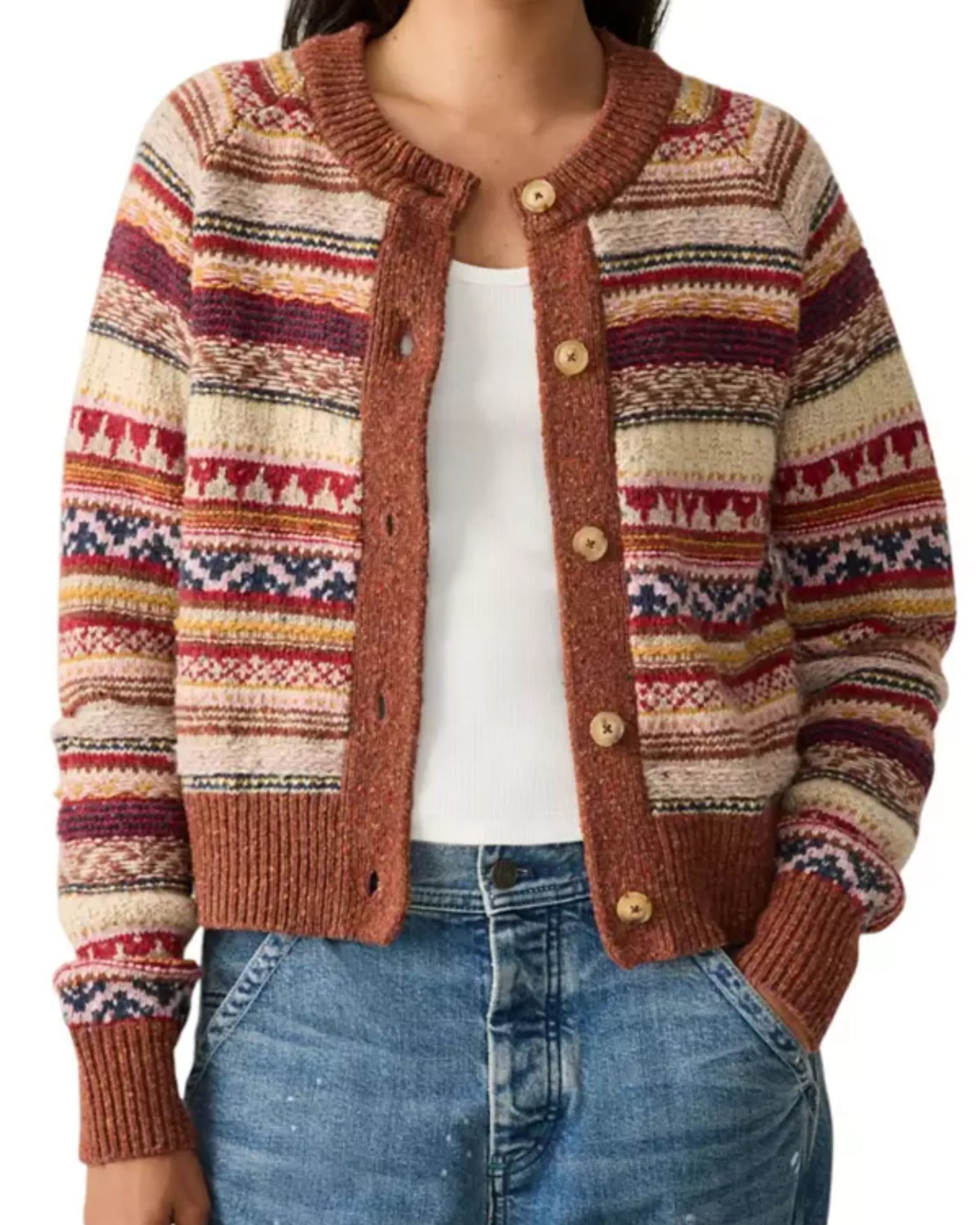 Faherty Marley Fairisle Cardigan