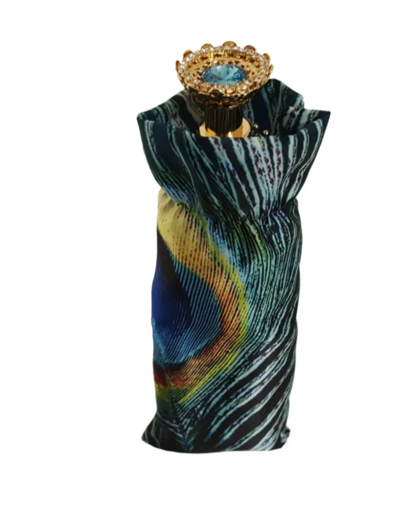 il Marchesato Beautiful Compact Umbrella With Printed Peacock Design