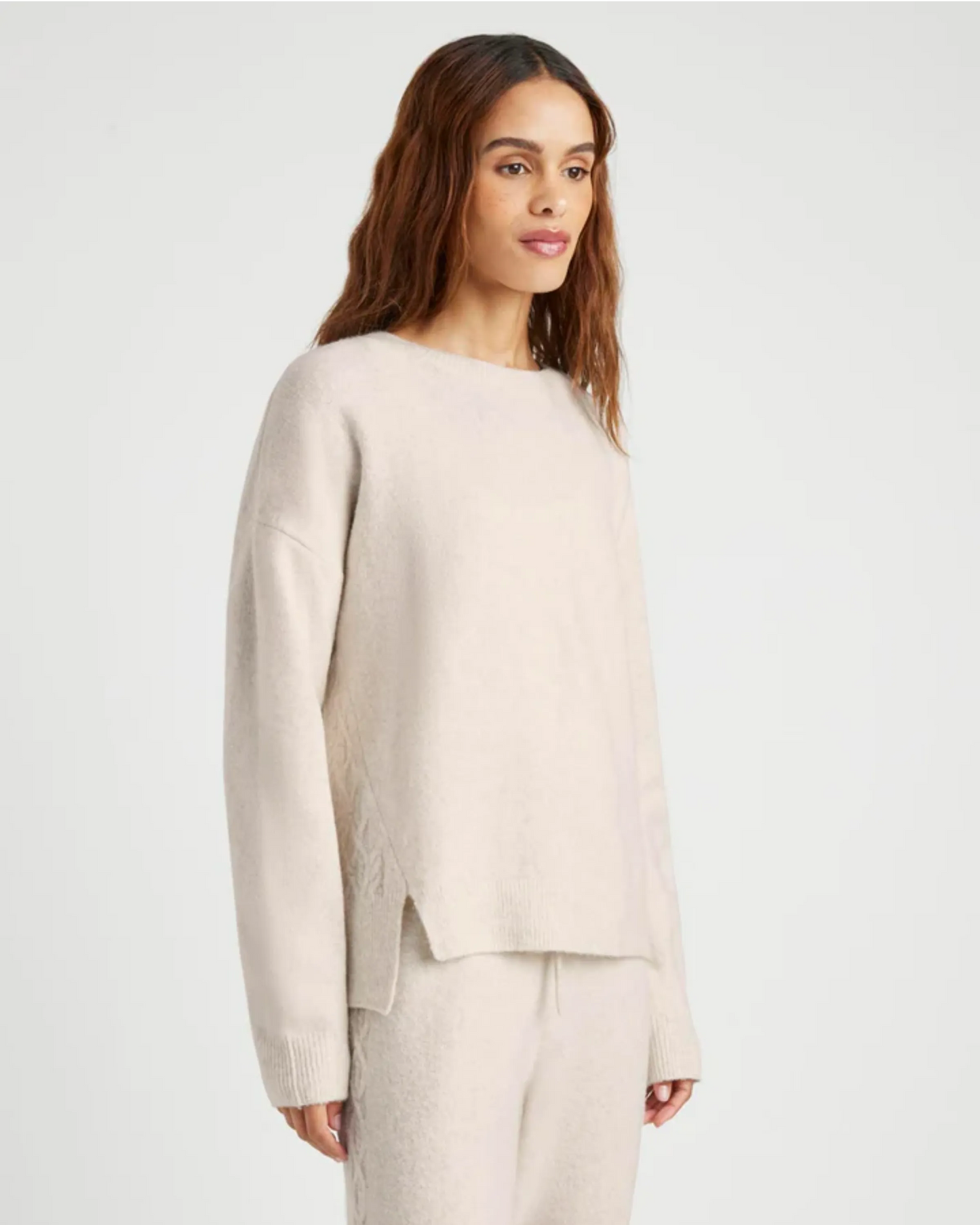 Splendid Stassi Cable Crew Sweater