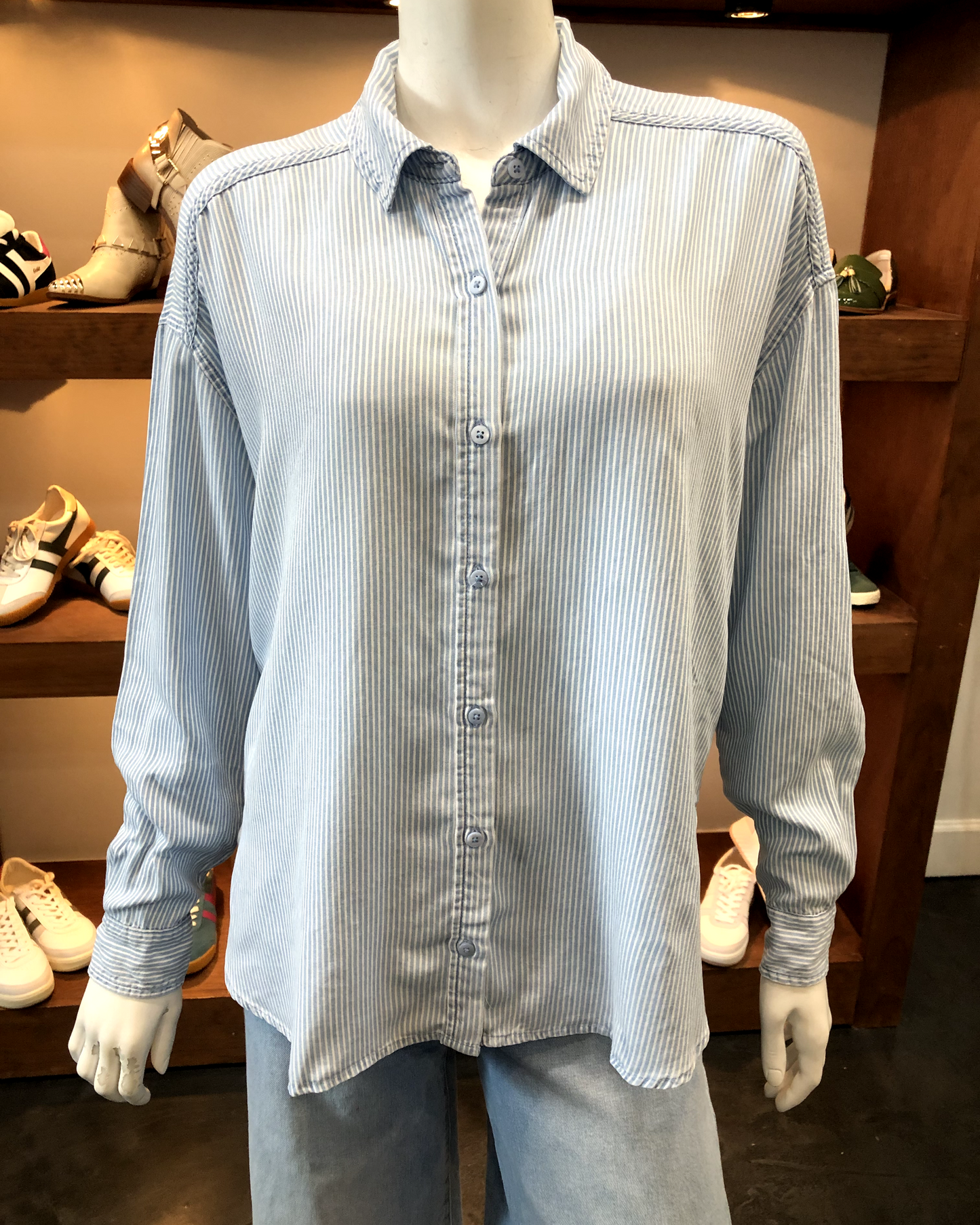 Splendid Ella Stripe Button Down Shirt