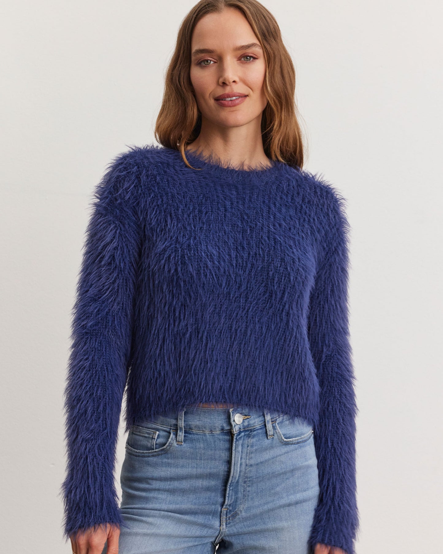 Velvet Maylie Fluffy Sweater in Ink