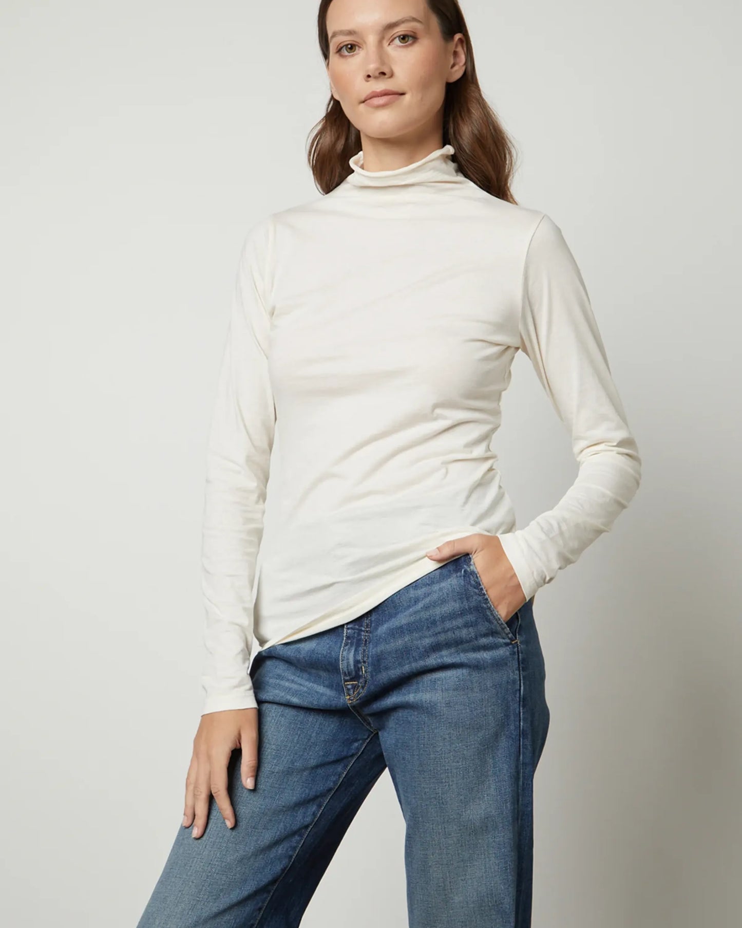 Velvet Talisia Mock Neck Top