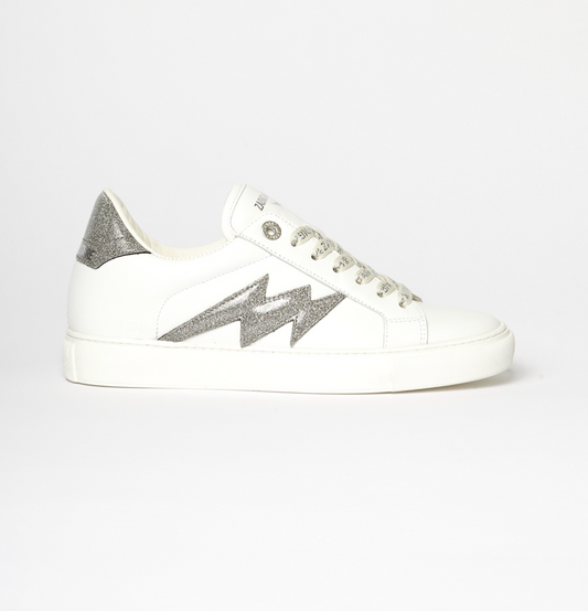 Zadig & Voltaire LA Flash Sneaker Silver