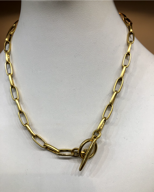 Gold Layering Toggle Chain