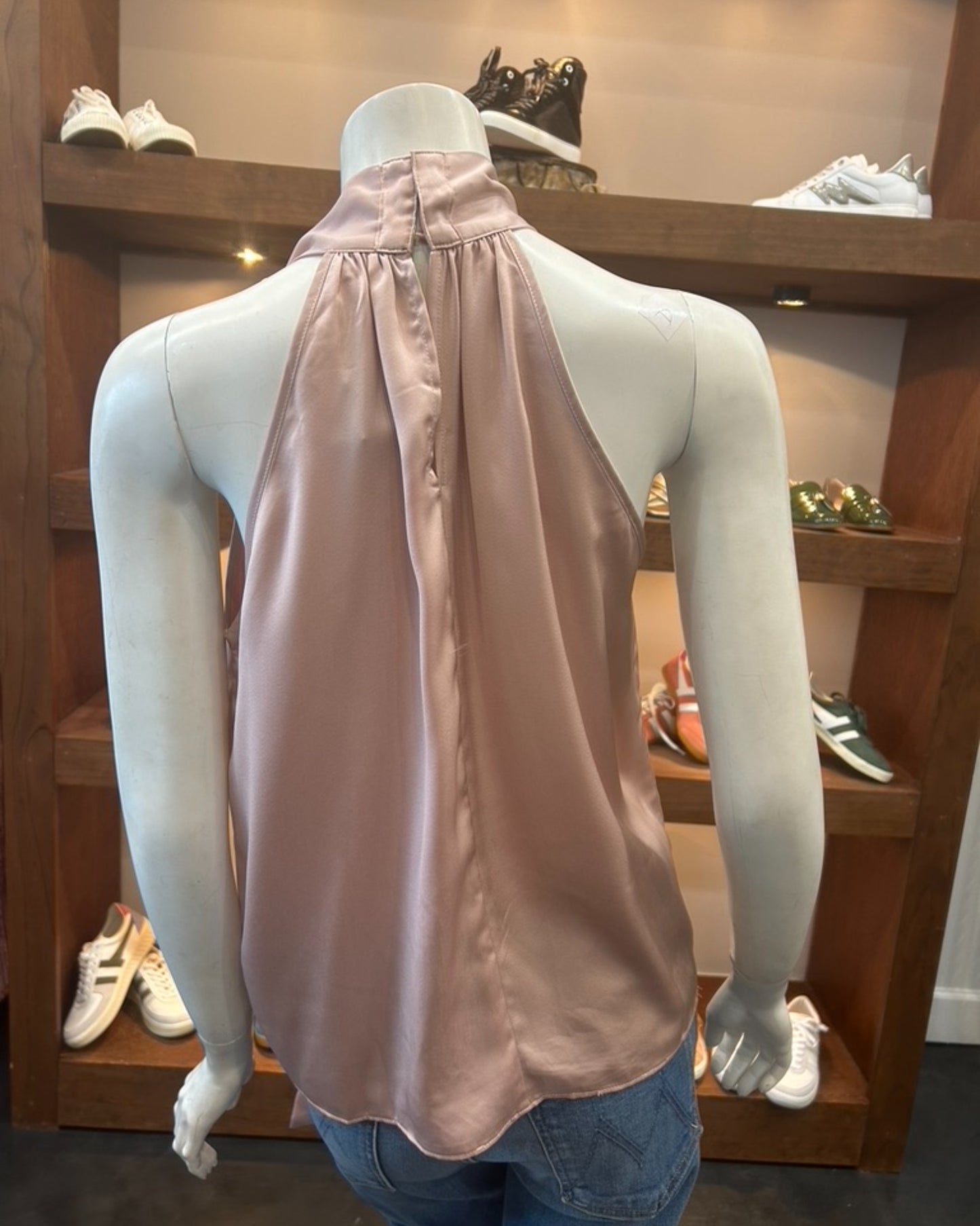 Reset Tie Front Tank Top in Blush