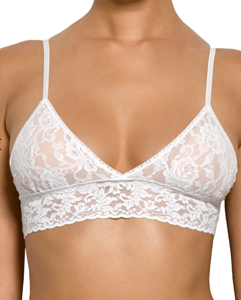 Hanky Panky padded triangle bralette white